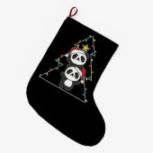 Grande Chaussette De Noël Panda Christmas Tree Animaux de Noël Pandas (Devant (Accrochage))