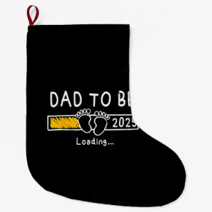 Grande Chaussette De Noël Papa 2025 Papa est 2025 Papa sera promu à