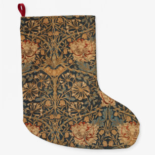 Grande Chaussette De Noël Papier peint riche au chèvrefeuille de William Mor