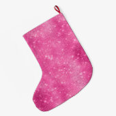 Grande Chaussette De Noël Papillon bijoux à étincelle rose (Dos (Accrochage))