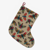 Grande Chaussette De Noël Papillon de la mort (Devant (Accrochage))