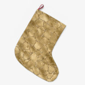 Grande Chaussette De Noël Parties scintillant en or Giraffe  (Devant (Accrochage))