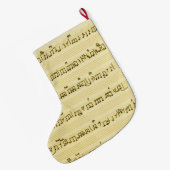 Grande Chaussette De Noël Partition manuscrite Notes de chansons Antique Ivo (Dos (Accrochage))