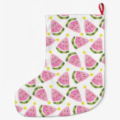 Grande Chaussette De Noël Pastèque Noël d'été Arbre Grand Stock de Noël (Dos)