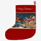 Grande Chaussette De Noël Patriot Santa (Dos)
