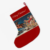 Grande Chaussette De Noël Patriot Santa (Dos (Accrochage))