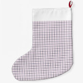 Grande Chaussette De Noël Pattern Violet White Dark (Dos)