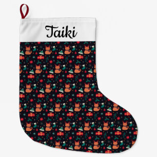 Grande Chaussette De Noël Pays des Moustaches
