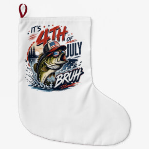 Grande Chaussette De Noël Pêche de la basse brute du 4 juillet