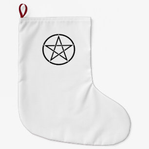 Grande Chaussette De Noël Pentacle Wiccan (Pentagramme)