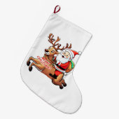 Grande Chaussette De Noël Père Noël (Devant (Accrochage))