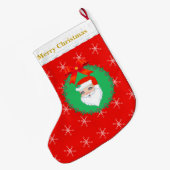 Grande Chaussette De Noël Père Noël (Dos (Accrochage))