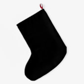 Grande Chaussette De Noël Père Noël de Ho favori avec nom (Dos (Accrochage))