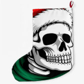 Grande Chaussette De Noël Père Noël Skull (Dos)