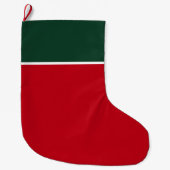 Grande Chaussette De Noël Personalized Red & Green Guest (Devant)
