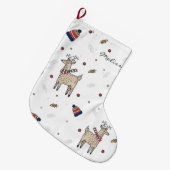 Grande Chaussette De Noël Personnalisé Boho de Noël rustique (Devant (Accrochage))