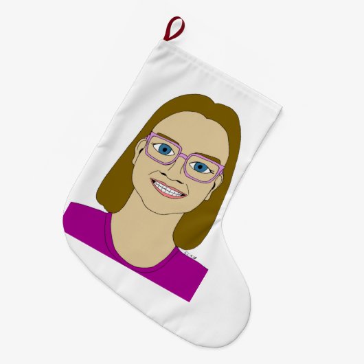 Grande Chaussette De Noël petite fille (Devant (Accrochage))