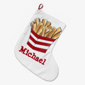 Grande Chaussette De Noël Petites frites frites Frégates frites Restauration (Devant (Accrochage))