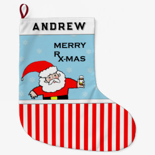 Grande Chaussette De Noël Pharmacien drôle