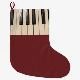 Grande Chaussette De Noël Photo de clavier de piano