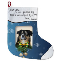 PHOTO DE VOTRE CHIEN Blue Snowflake J'ai été bon