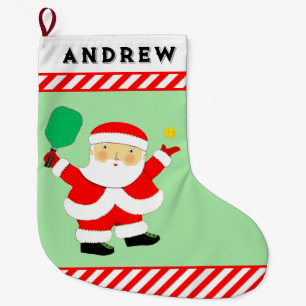 Grande Chaussette De Noël Pickleball Noël Grand Noël Stocker