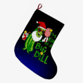 Grande Chaussette De Noël Pickleball Santa Big Dill (Devant (Accrochage))