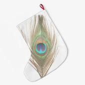 Grande Chaussette De Noël Pièce Peacock Double face (Dos (Accrochage))