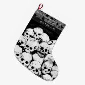 Grande Chaussette De Noël Pile-O-Skulls (Devant (Accrochage))