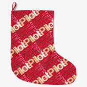 Grande Chaussette De Noël Pilote Extraordinaire (Devant)