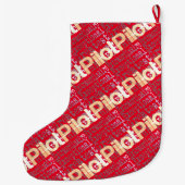 Grande Chaussette De Noël Pilote Extraordinaire (Dos)