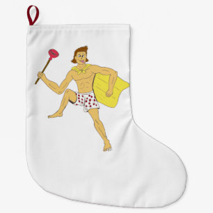 Grande Chaussette De Noël pince et sous-vêtements