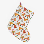 Grande Chaussette De Noël Pizza (Devant (Accrochage))