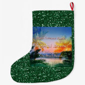 Grande Chaussette De Noël Plage Tropical Breeze Goa (Dos)