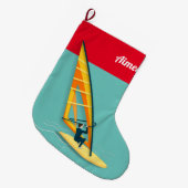Grande Chaussette De Noël Planche à voile (Devant (Accrochage))