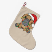 Grande Chaussette De Noël Platypus Noël Animaux d'hiver Vacances Platypus (Devant (Accrochage))