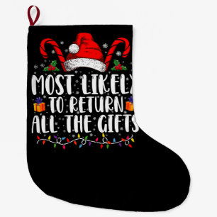 Grande Chaussette De Noël Plus susceptible de rendre tous les cadeaux de Noë
