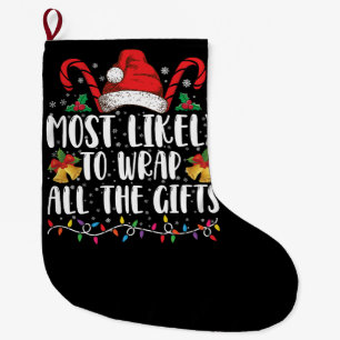 Grande Chaussette De Noël Plus susceptible d'emballer tous les cadeaux de No