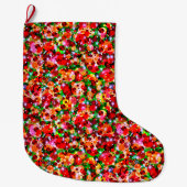 Grande Chaussette De Noël Points de fête 2-Noël (Devant)