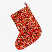 Grande Chaussette De Noël Points de fête 6-Noël Stocking (Dos (Accrochage))