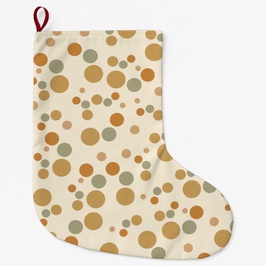 Grande Chaussette De Noël points modelés (Devant)