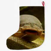 Grande Chaussette De Noël Poisson-chat électrique (Dos)