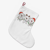 Grande Chaussette De Noël Polar Bear Christmas Animals Cute Polar Bear (Devant (Accrochage))