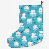 Grande Chaussette De Noël Polar Bear Party (Dos)