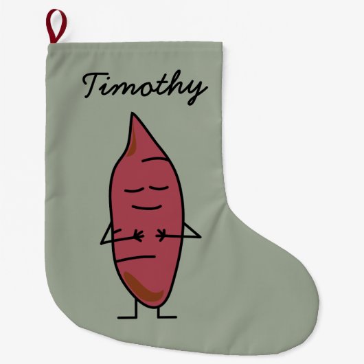 Grande Chaussette De Noël Pommes de terre d'ignames d'igname de patate douce (Devant)