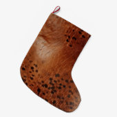 Grande Chaussette De Noël Poster de animal Brown (Devant (Accrochage))