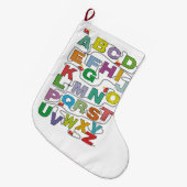 Grande Chaussette De Noël Poster du train Alphabet Maze (Devant (Accrochage))