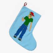 Grande Chaussette De Noël pouce haut (Devant (Accrochage))