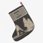 Grande Chaussette De Noël Premier Noël branché (Dos (Accrochage))