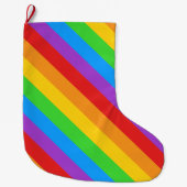 Grande Chaussette De Noël Pride Cheer : Arc en ciel (Devant)